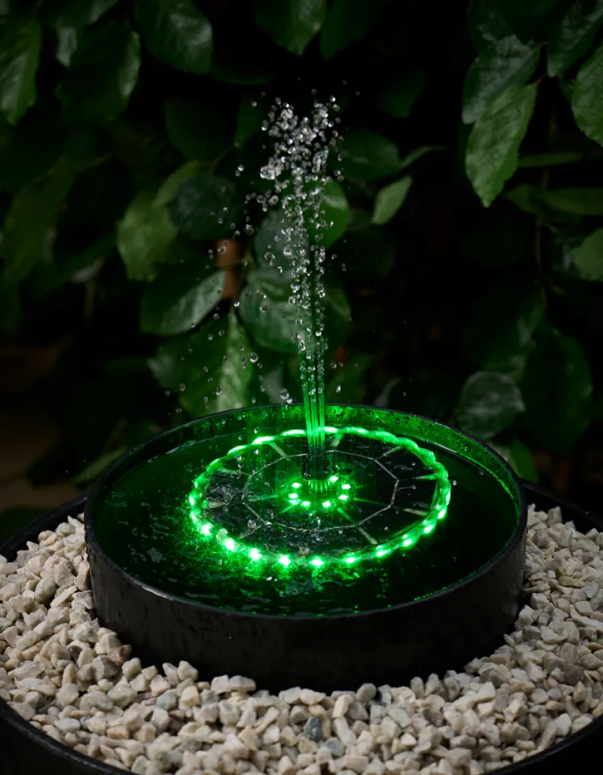 Springvand med solceller Ø16,5 cm - Outfit