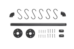 Stang m/6 kroge sort 615 mm