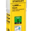 Stanley hæfteklammer type G 6 mm 1000 stk.