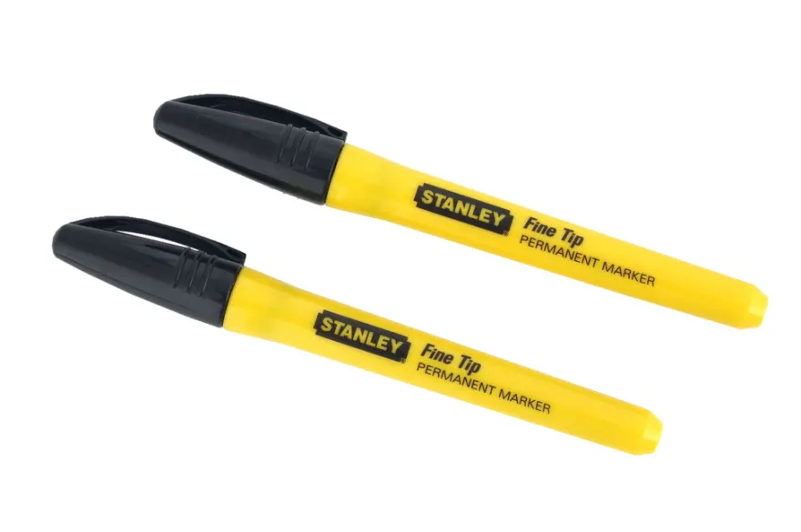 Stanley permanent marker fine tip sort - 2-pk.