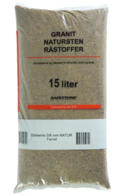 Støbemix 15 liter 0/8 mm - Safestone