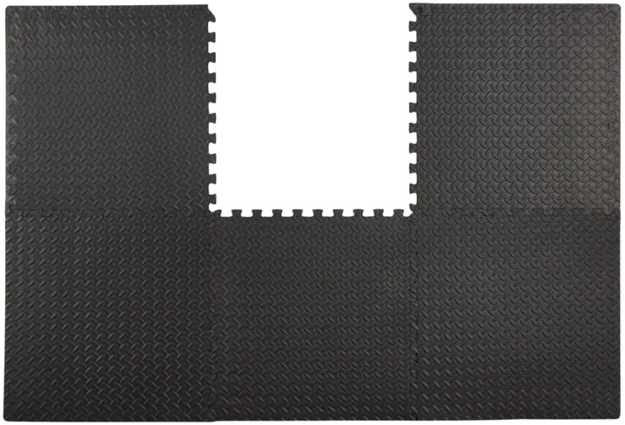 Stødabsorberende gulvunderlag 61 x 61 cm 6-pk. - Probuilder