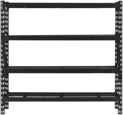 Stålreol 4 hylder sort 196 x 183 x 61 cm - Probuilder