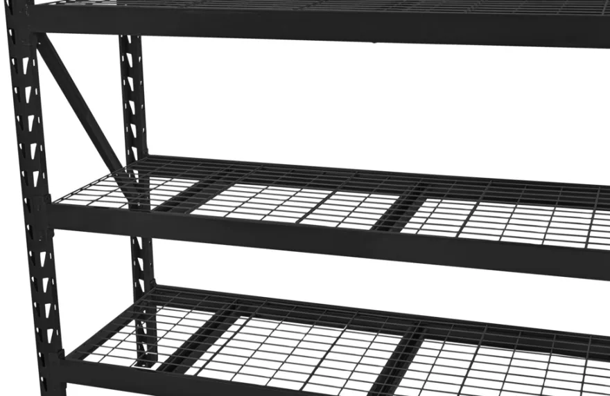 Stålreol 4 hylder sort 196 x 183 x 61 cm - Probuilder