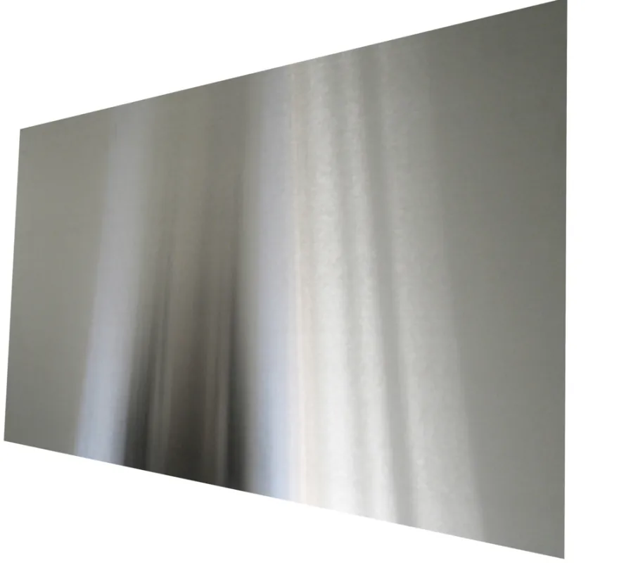 Stænkplade stål firkantet 80 x 40 cm