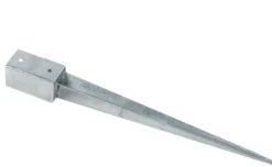 Stolpespyd galvaniseret 100 x 100 x 750 mm