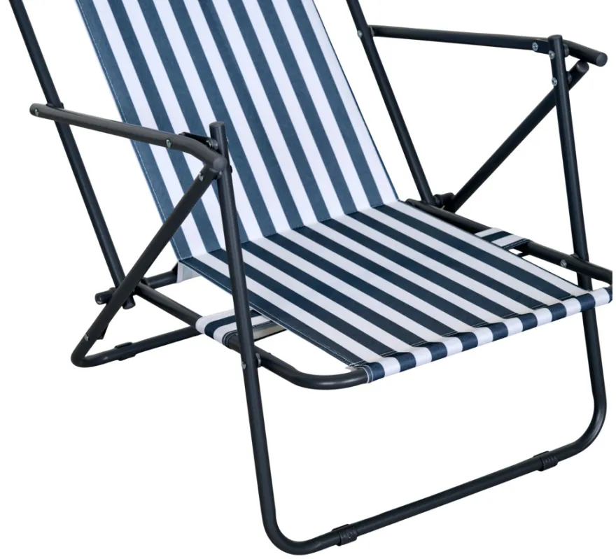 Strandstol Albany i metal og polyester - Sunlife®