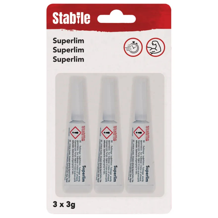 Superlim 3 x 3 gram - Stabile®
