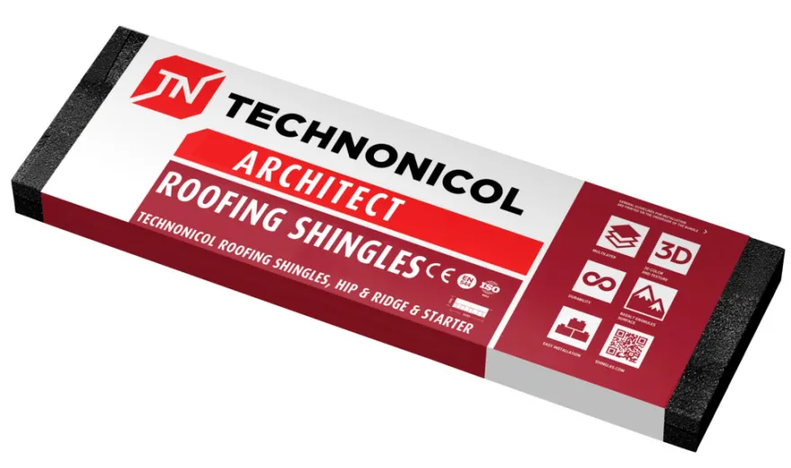 Tagfod shingel sort 100 x 25 cm