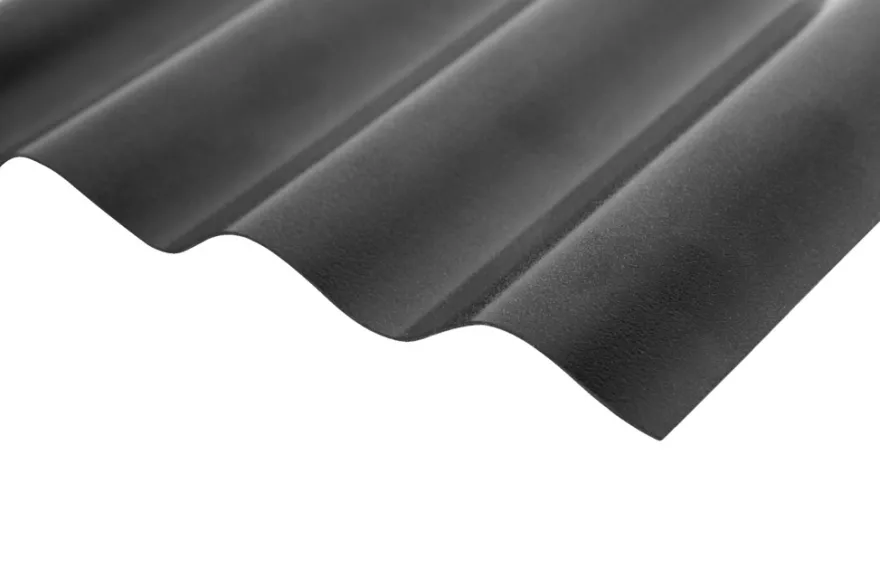 Tagplade sort 90 x 200 cm - SUNLUX® Sinus