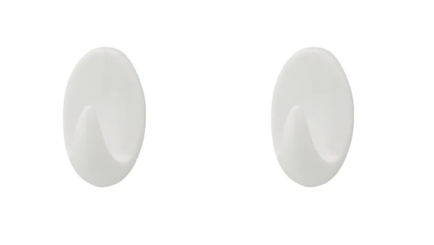 TARGET® håndklædekrog oval plast large 2 stk.