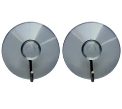 TARGET® sugekopkrog transparent/krom 2 stk.