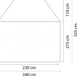 Telt til 4 personer Barcelona 240 x 325 cm - Sunlife®