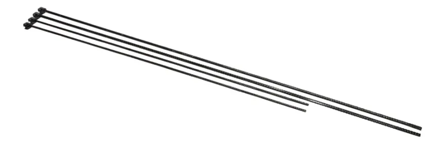 Tentorpæl sort Ø8 mm x 110 cm