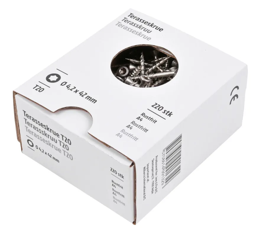 Terrasseskrue 4,2 x 42 mm - 220 stk.