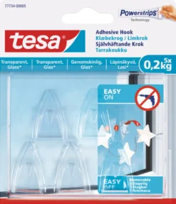 tesa® klæbekrog til glas 0,2 kg - 5 stk.