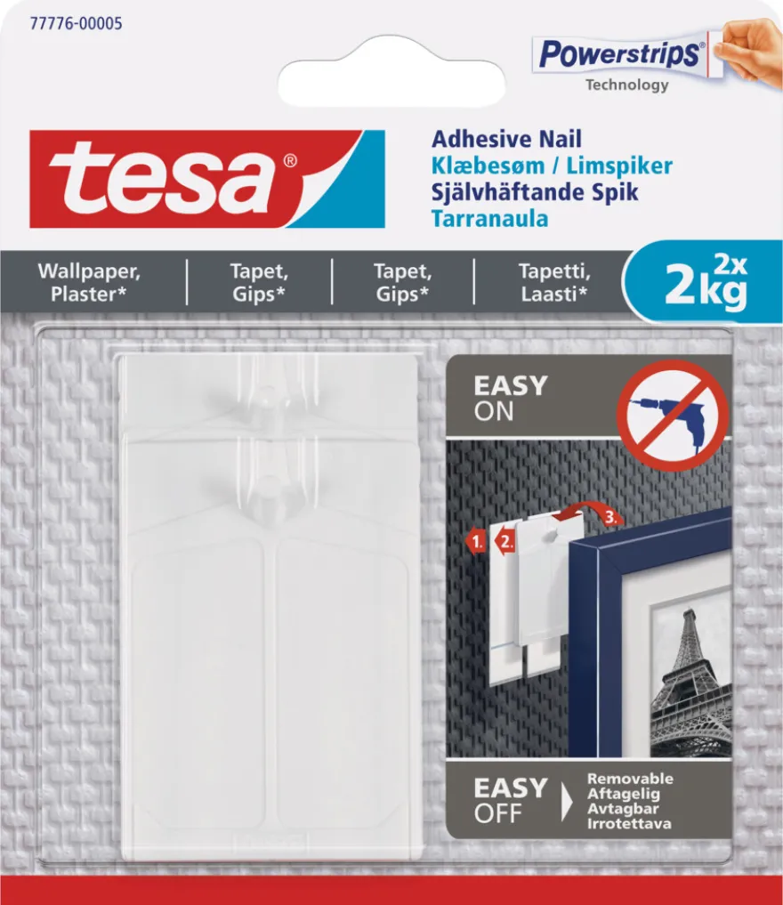 tesa® klæbesøm til tapet og gips 2 kg - 2 stk.