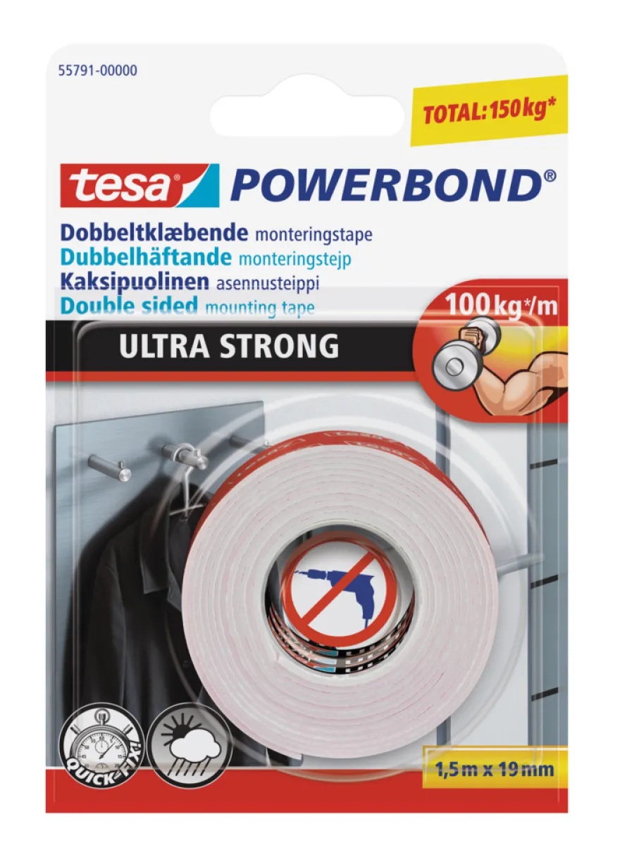 tesa® Powerbond Ultra Strong tape 19 mm x 1,5 meter