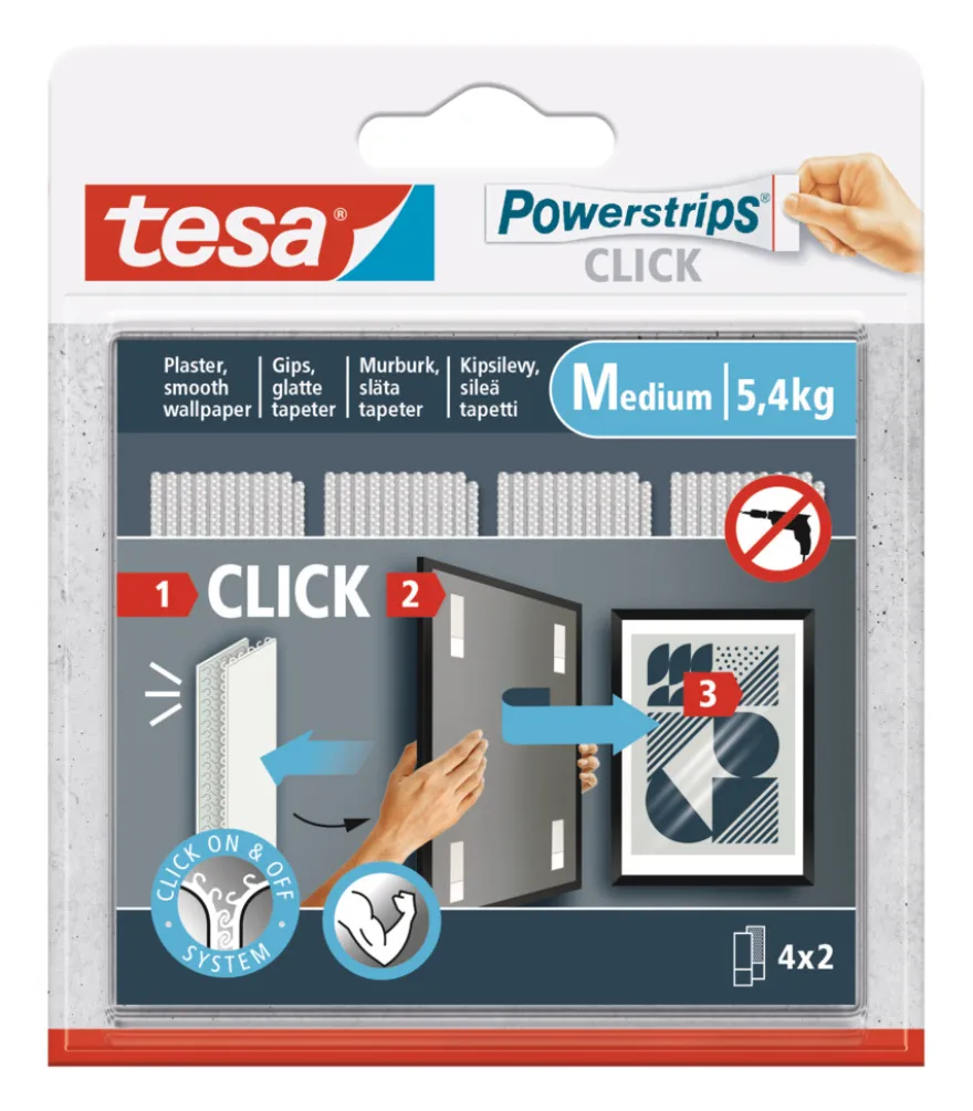 tesa® Powerstrips Click Medium 4 par