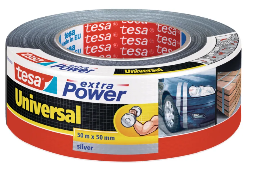 tesa® Universal gaffatape sølv 50 mm x 50 meter