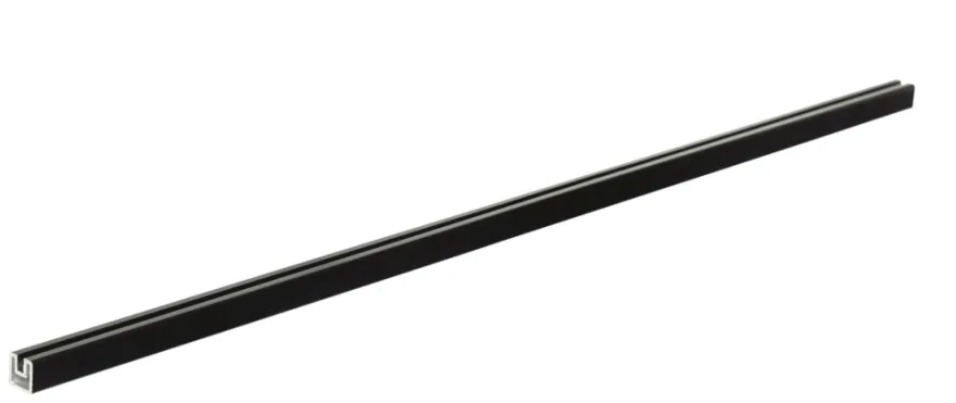 Top-/bundliste til panelhegn antracitgrå aluminium 87,3 cm