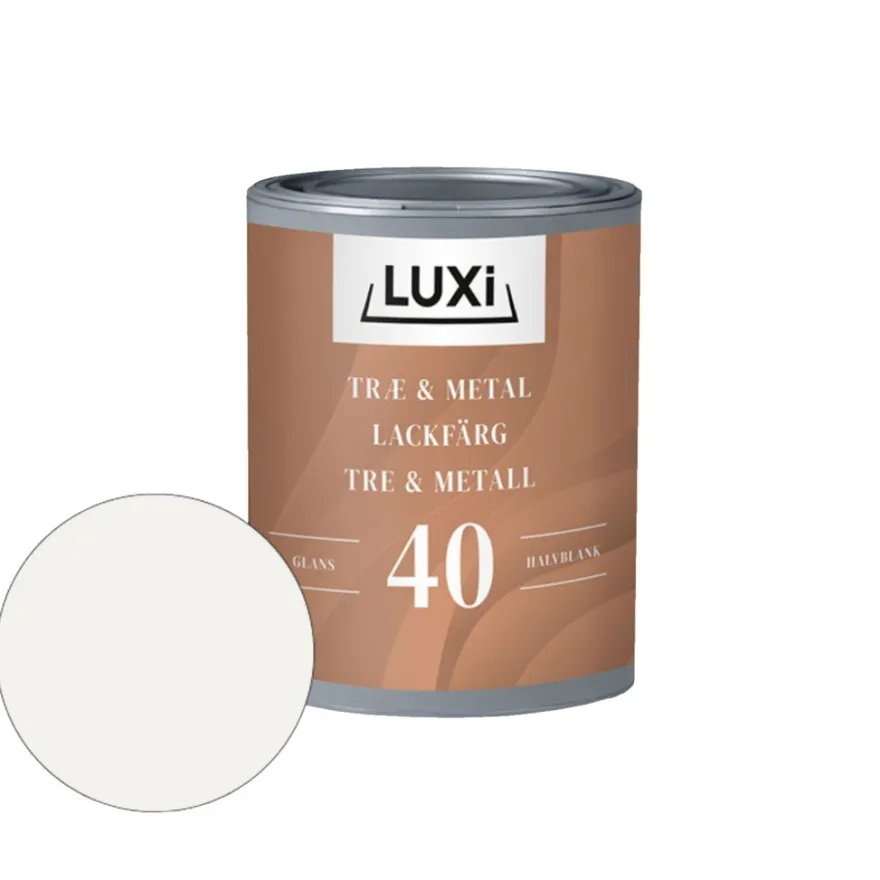 Træ & Metal 40 modehvid 0,75 liter - LUXI®