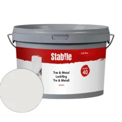 Træ & Metal 40 modehvid maling 2,25 liter - Stabile®