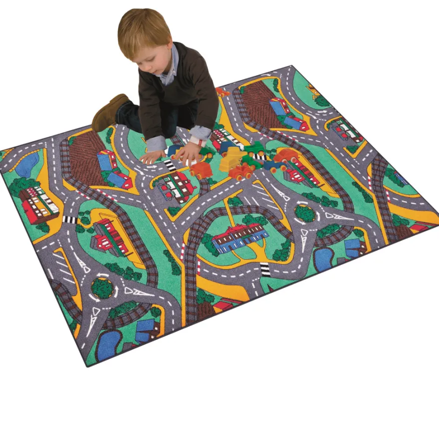 Trafiklegetæppe 67 x 100 cm - Paradiso Toys