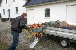 Trailerrampe til sidemontering 100 x 47 x 21,5 cm