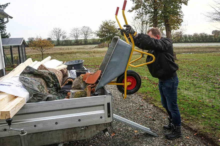 Trailerrampe til sidemontering 100 x 47 x 21,5 cm