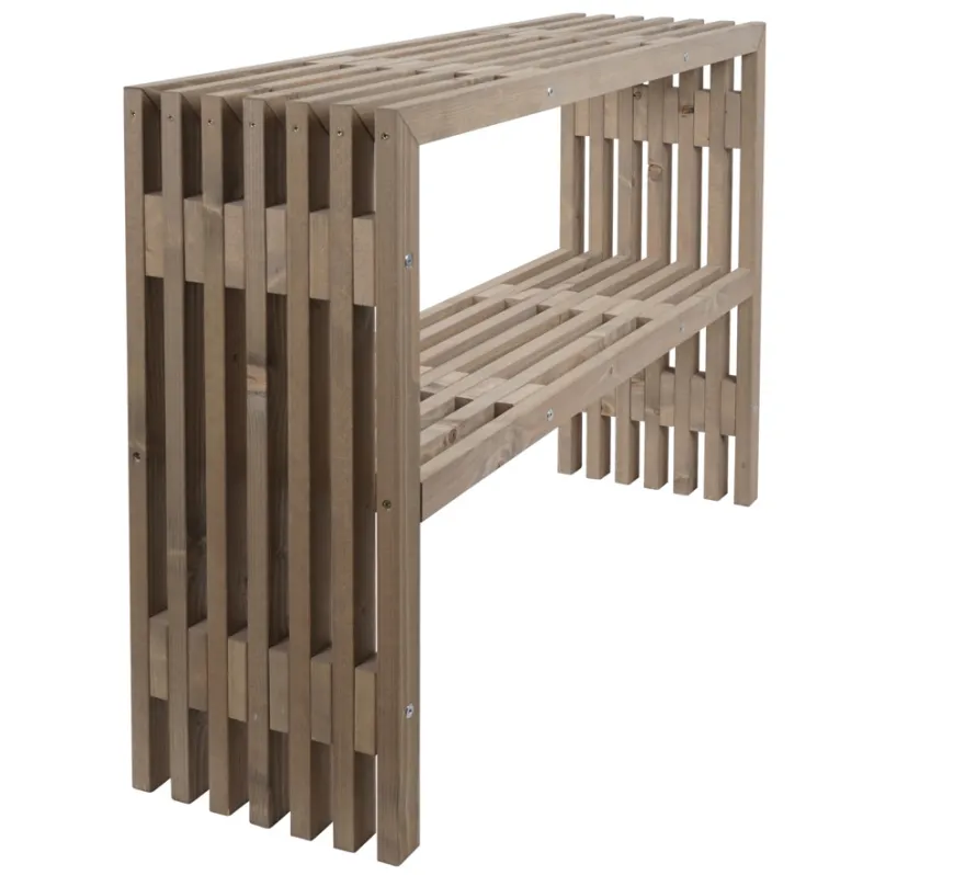 Tralle plantebord rustik 115 x 32 x 80 cm