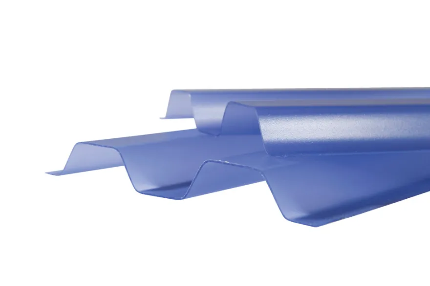 Trapezplade blåtonet profil 70/16 109 x 364 cm