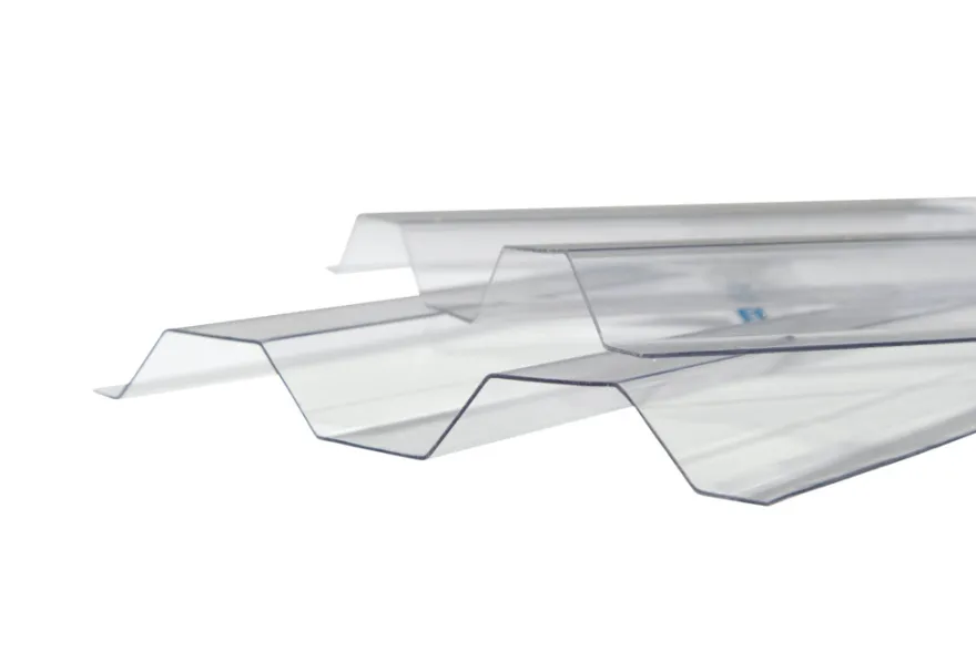 Trapezplade glasklar profil 76/18 111,9 x 244 cm
