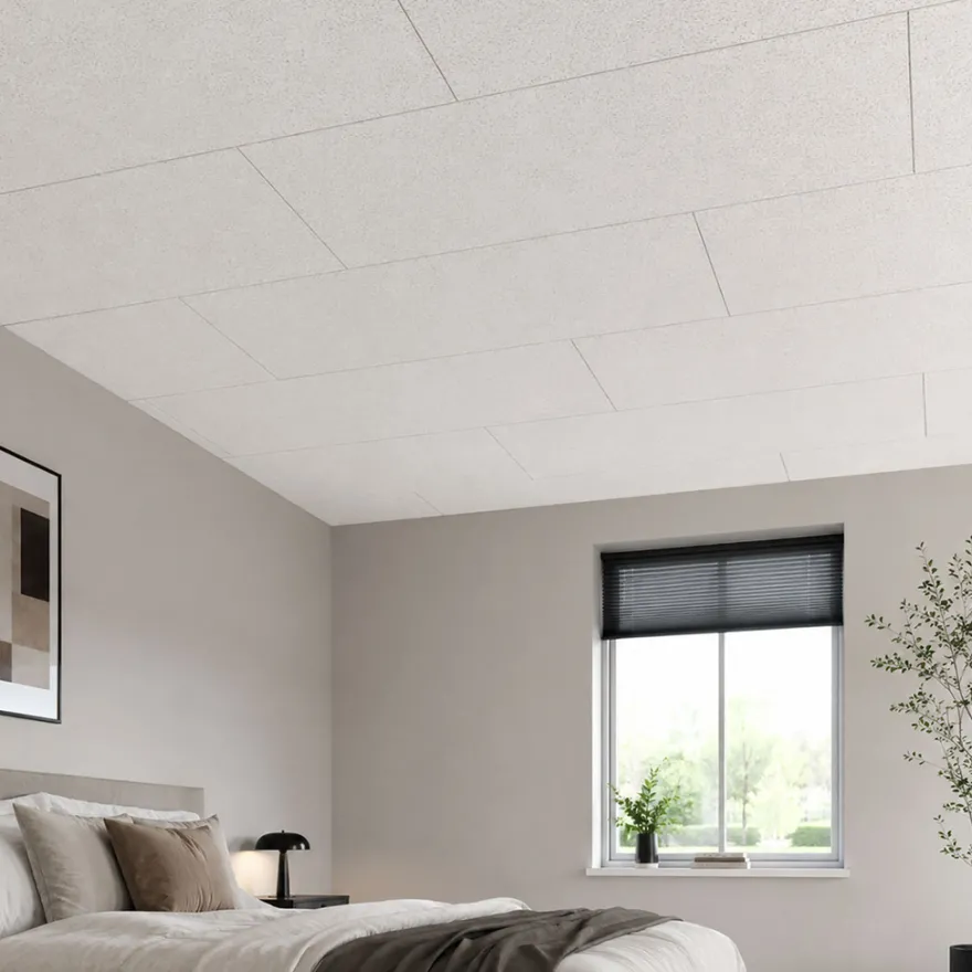 Træbeton K5 hvid 600 x 1200 mm