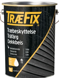 TræFix® træbeskyttelse heldækkende sort 5 l