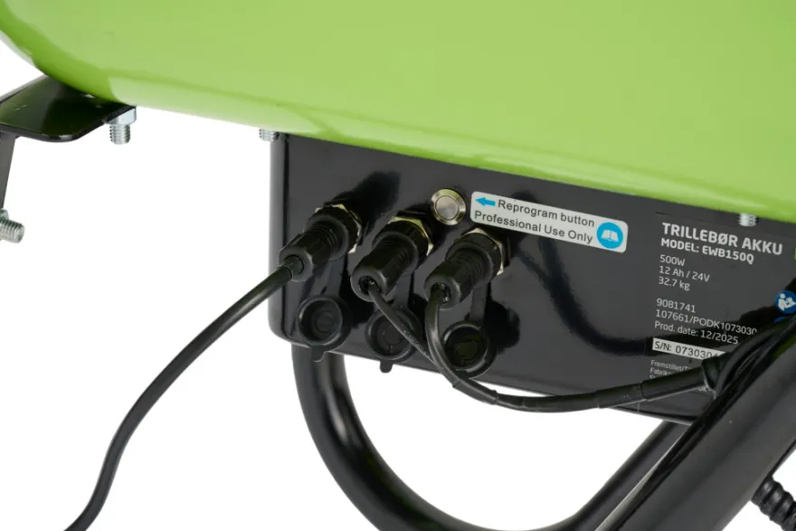 Trillebør batteridrevet 24 V 12 Ah - Garden®
