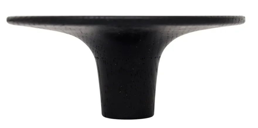 Træknop Ø115 mm sort