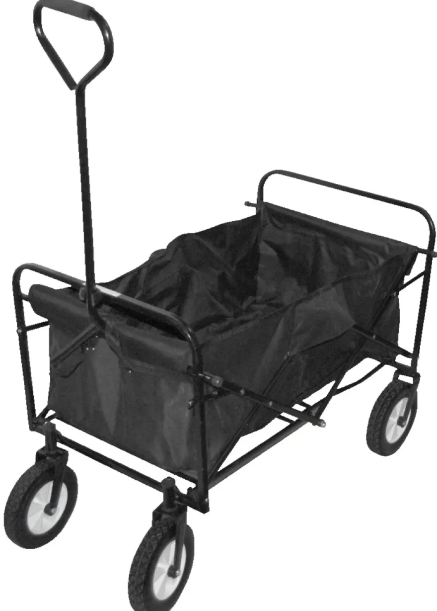 Trækvogn Verona foldbar sort 93 x 75 x 46,5 cm - Sunlife®