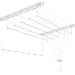 Tørrestativ m/snoretræk lofthængt 90 x 51 cm