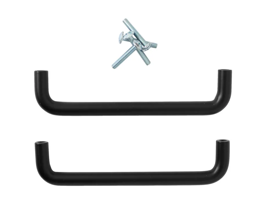 U-bøjlegreb 96 mm sort 2 stk.