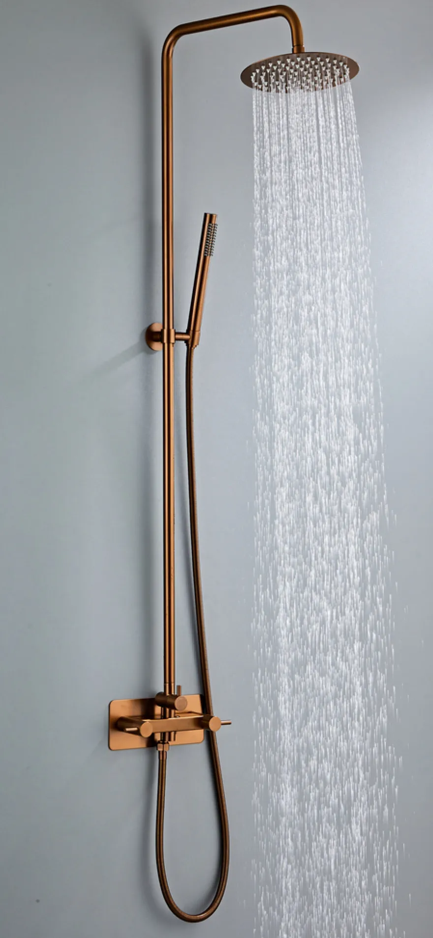 Udebruser kobberfinish kold/varm Ø20 cm