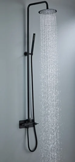 Udebruser sort kold/varm Ø20 cm