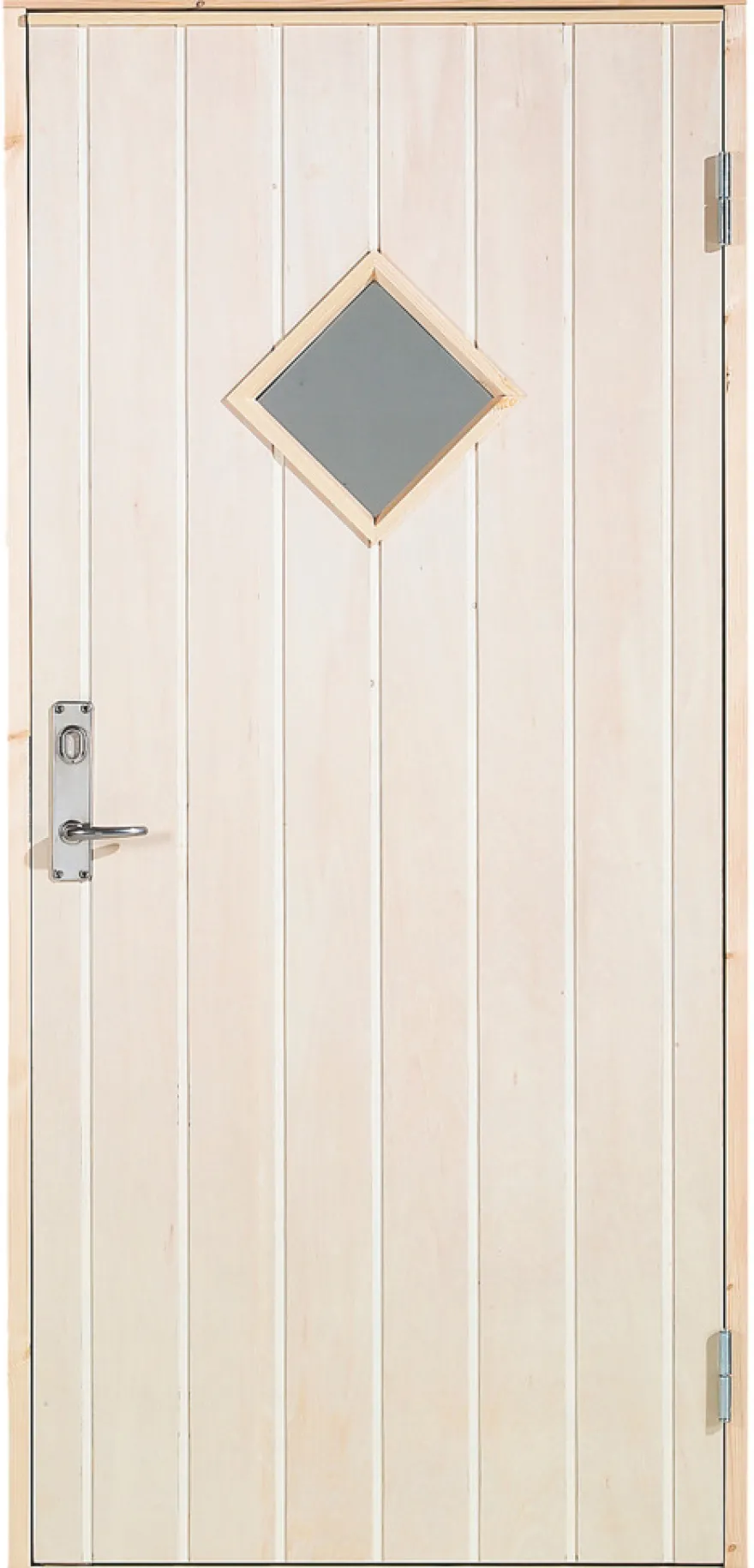 Udhusdør m/rude venstrehængt 94,8 x 205 cm
