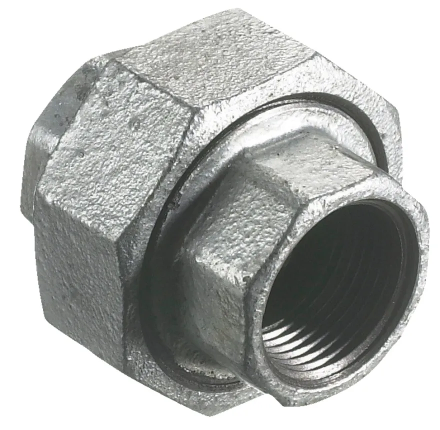 Union galvaniseret 1/2" - muffe/muffe