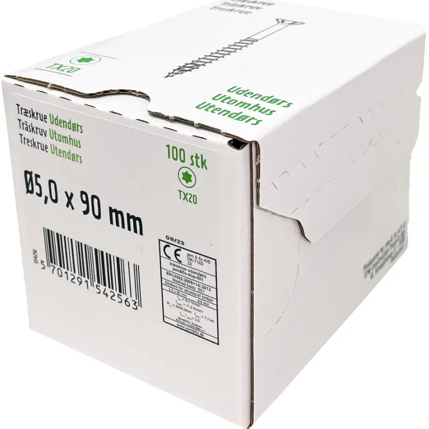 Universalskrue Basic 5,0 x 90 mm 100 stk.
