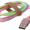 USB til USB-C kabel regnbuefarvet - 1 meter