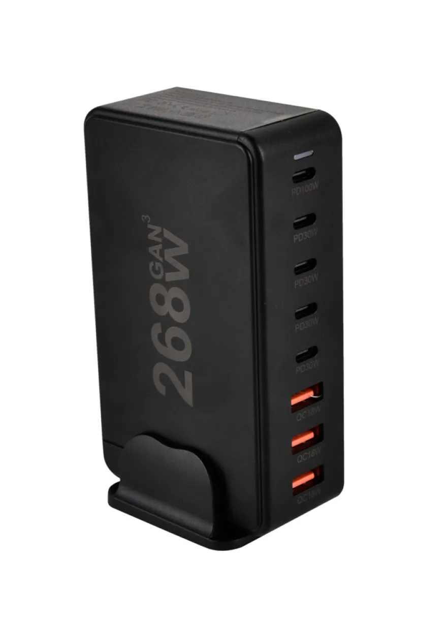 USB Tower 268 W PD - 8 porte (5 x USB-C, 3 x USB-A)