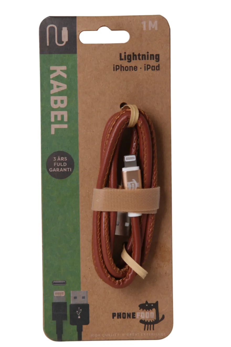 USB-A til lightning kabel - 1 meter