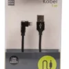 USB-A til lightning kabel 90 grader stik - 1 meter