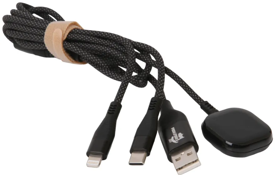 USB-A/USB-C til USB-C, Lightning og Apple Watch 100 cm